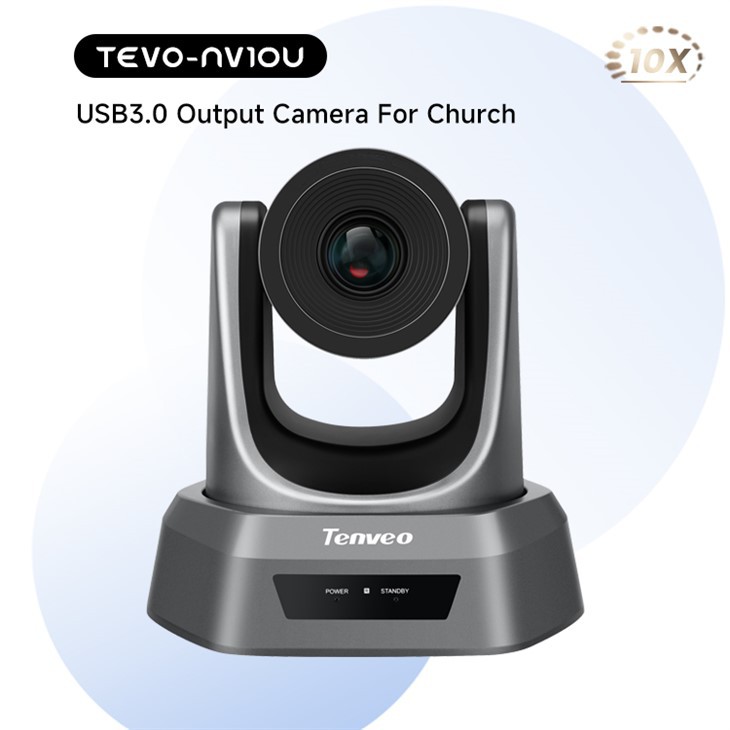 Caméra de vidéoconférence zoom 10x pour la diffusion PTZ